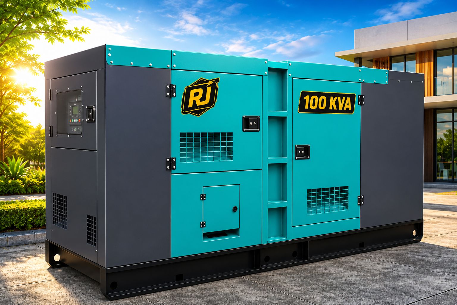 Technician inspecting a generator we buy