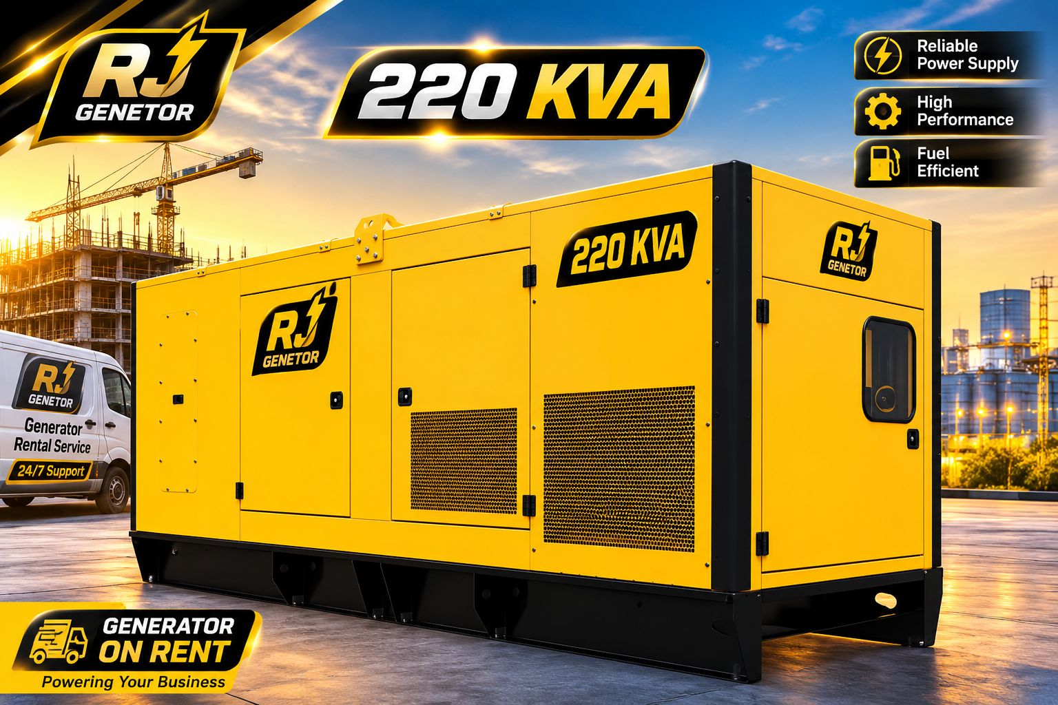 220 kVA Industrial Generator