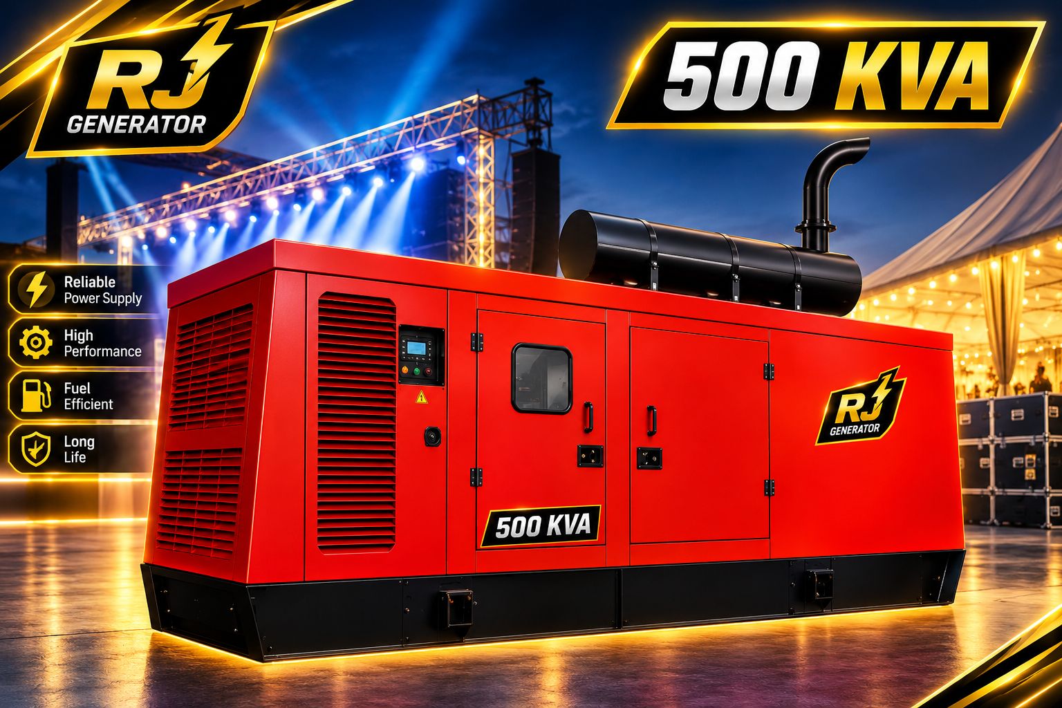 500 kVA Heavy-Duty Generator